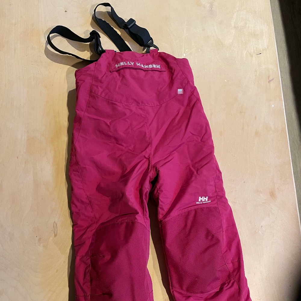Helly Hansen girl's ski / snow pants bib size 6